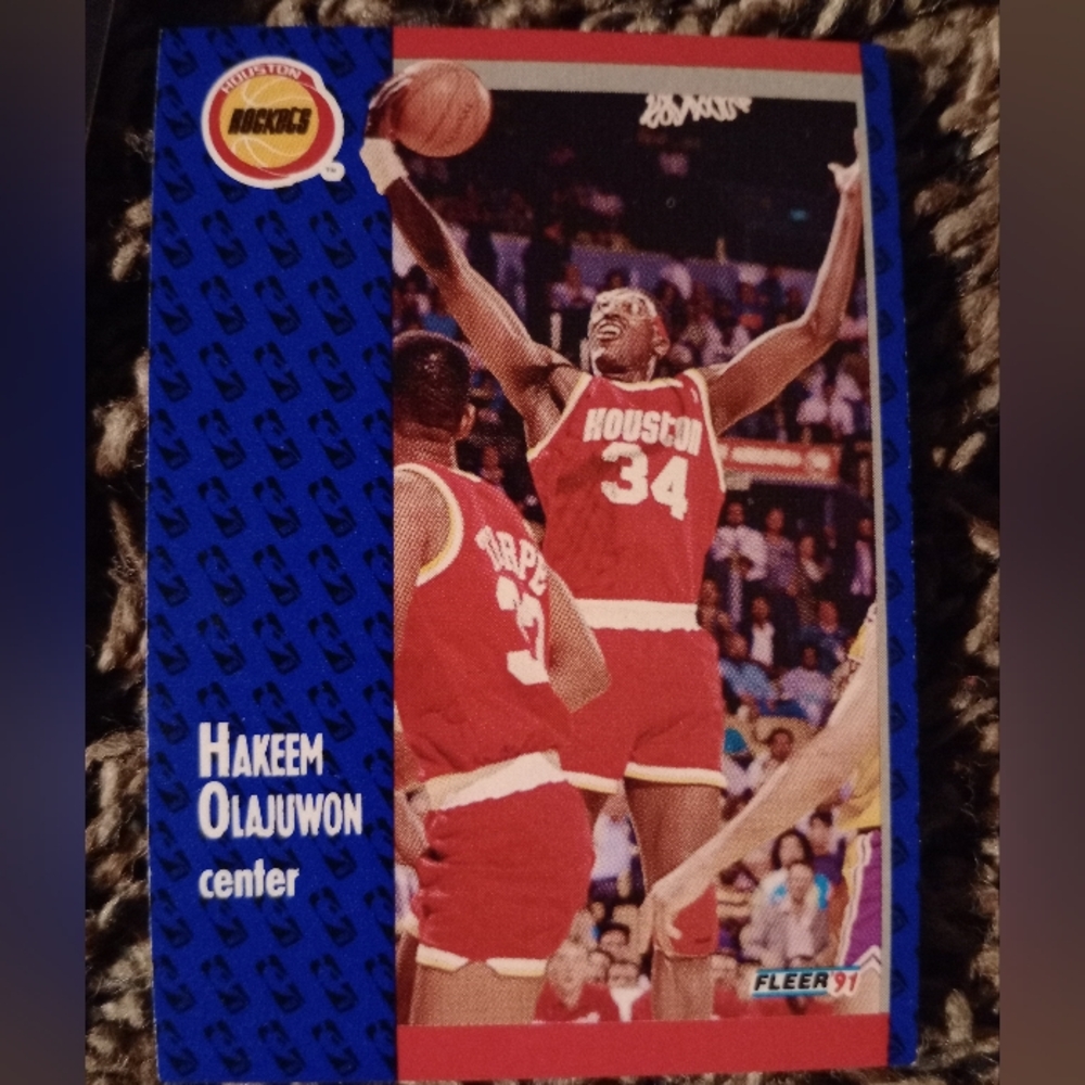 Hakeem Olajuwon & Kenny Smith Basketball Cards (set of 6) - Houston Rockets